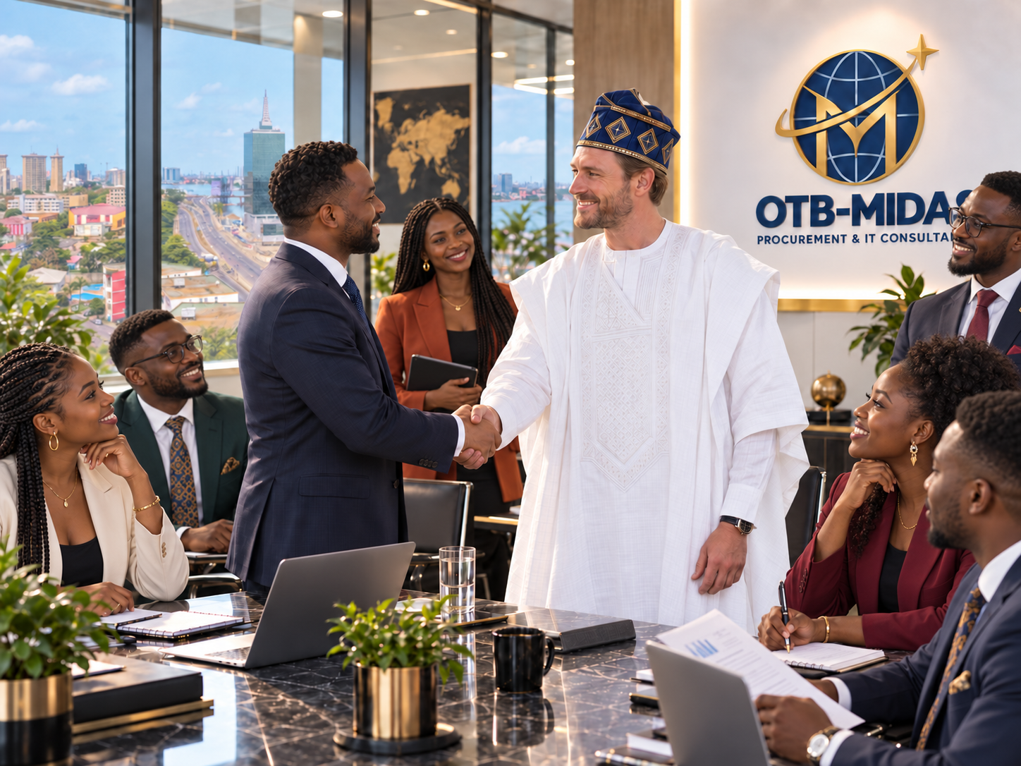 OTB-MIDAS team in a client engagement — procurement and IT consultancy